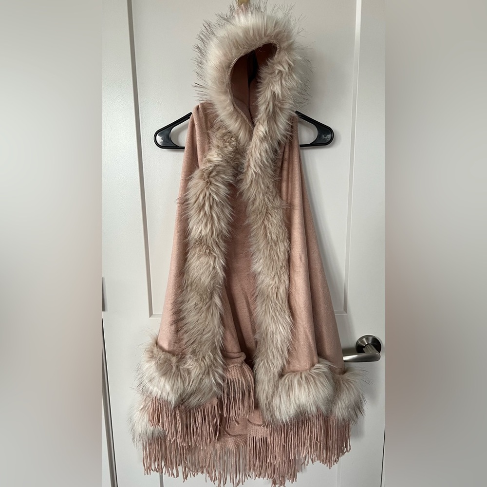 Stylish fur blazer